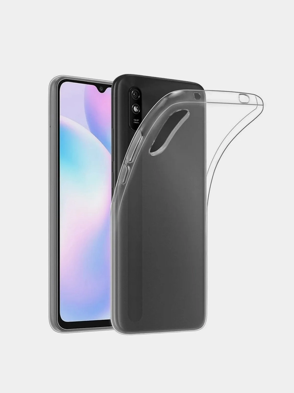 Чехол Redmi 9A прозрачный силиконовый
