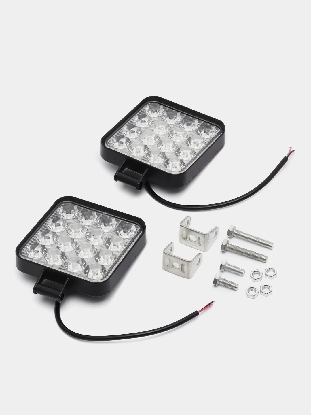 Серый led ФСО МИНИ Лампа автомобильная. Фара светодиодная (48Вт /вспышки ФСО ) авто свет