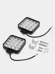 Серый led ФСО МИНИ Лампа автомобильная. Фара светодиодная (48Вт /вспышки ФСО ) авто свет