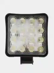 Серый линзованная вспышка ФСО LED, Стробоскоп для авто, светодиодная лампа 11х11 см (1 - 4 шт)