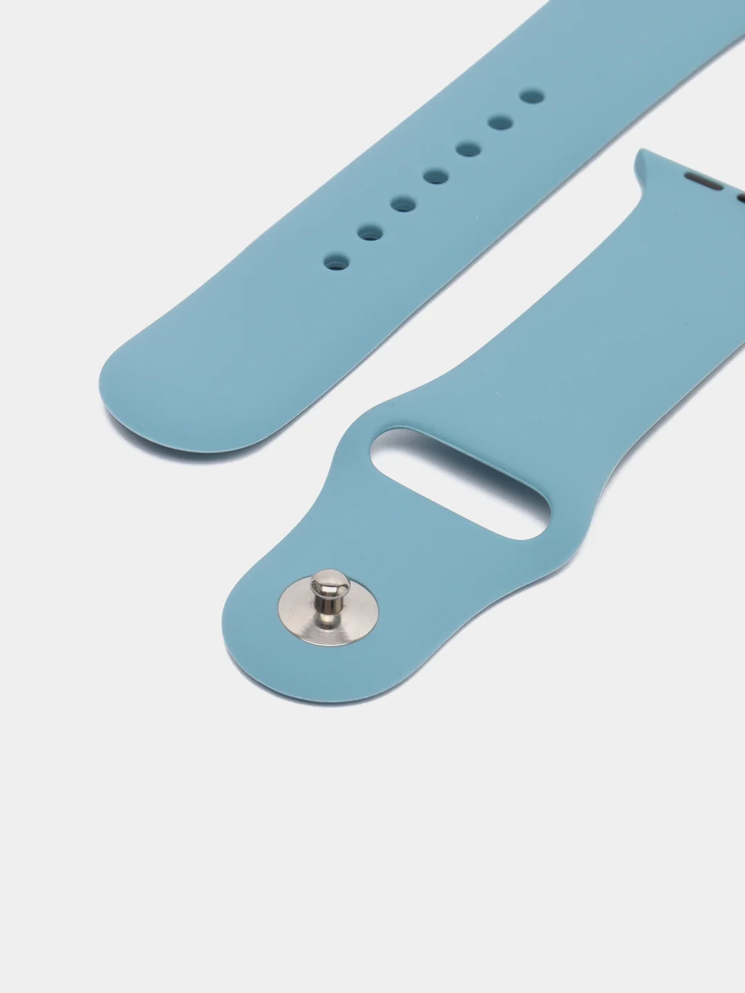 Светло-синий ремешок для часов Apple Watch X22 Pro, X7, X7 Pro, T200 Plus, M16, HW22, силиконовый