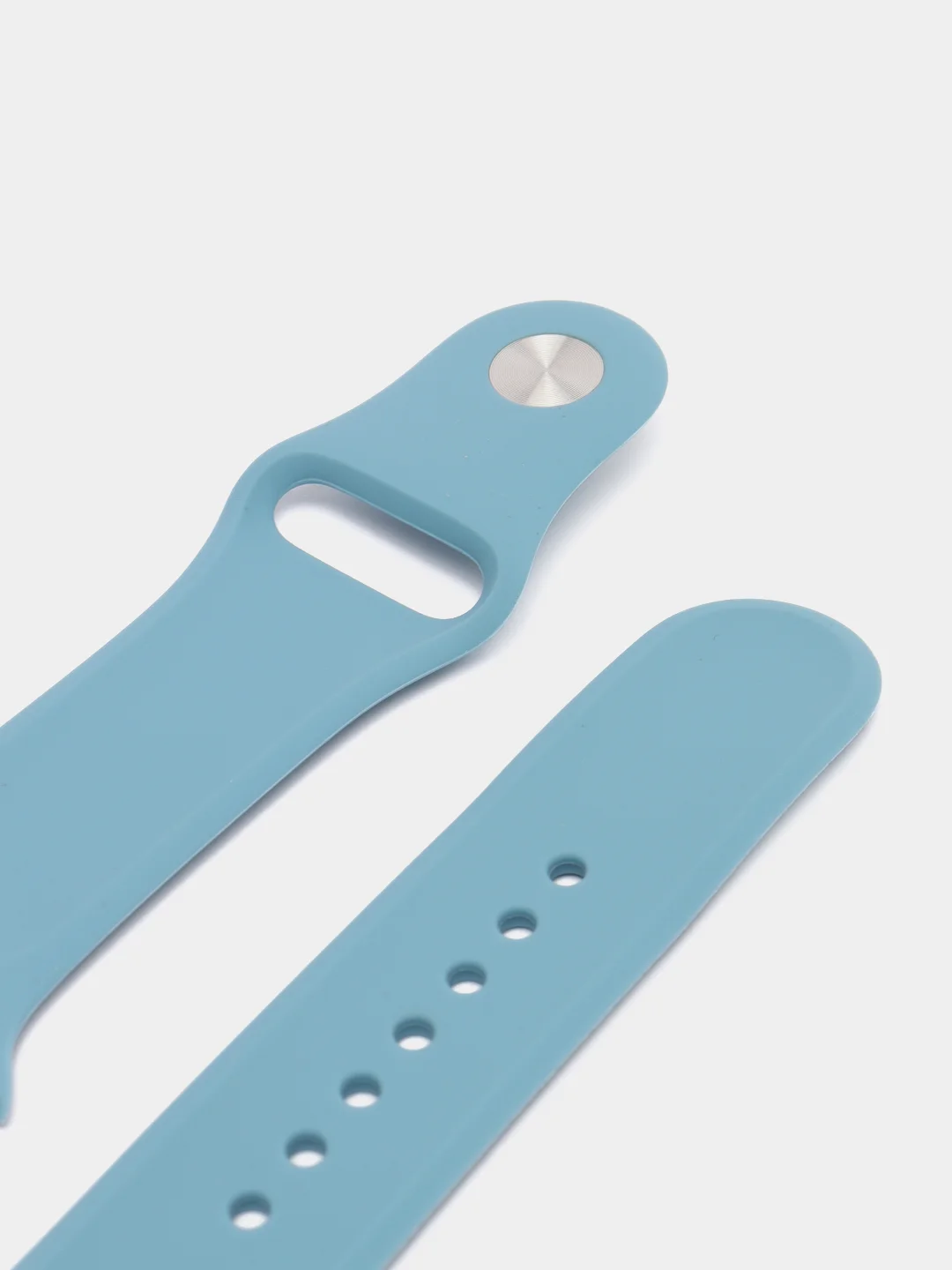 Светло-синий ремешок для часов Apple Watch X22 Pro, X7, X7 Pro, T200 Plus, M16, HW22, силиконовый