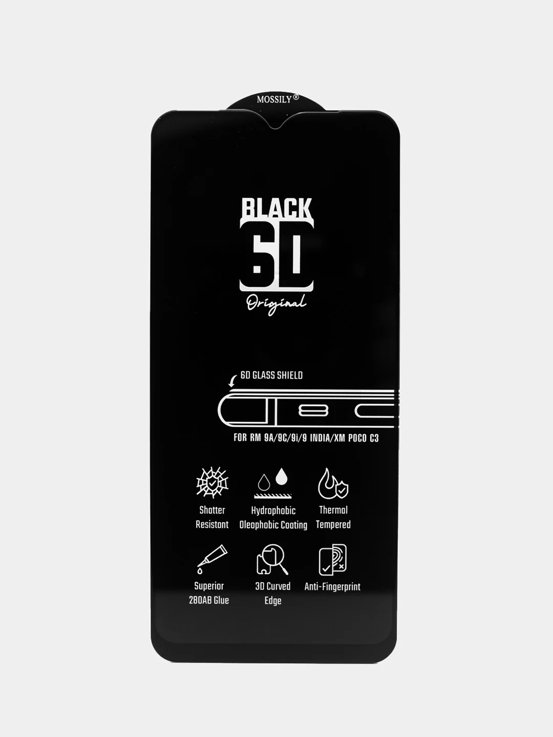 Стекло Xiaomi 11T/11T Pro, Redmi A1+/6/6A/7A/8/8A/9/9T/9A/9C/10A/10C Mossily 6D