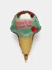 Бирюзовый шар "Мороженое рожок"