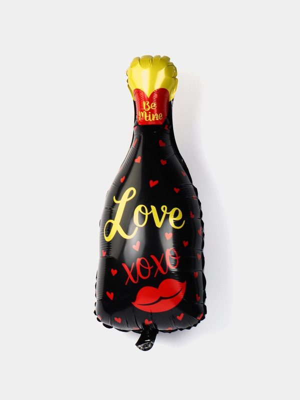Шар в форме бутылки шампанского "Love"