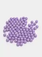 Лавандовый бусины круглые цветные пластиковые для рукоделия и плетения