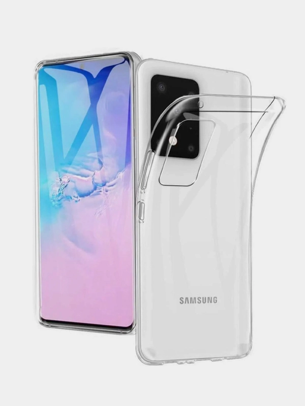 Прозрачный чехол для Samsung S22, S21, S20, S20 FE, S20 Plus, S20 Ultra, силикон
