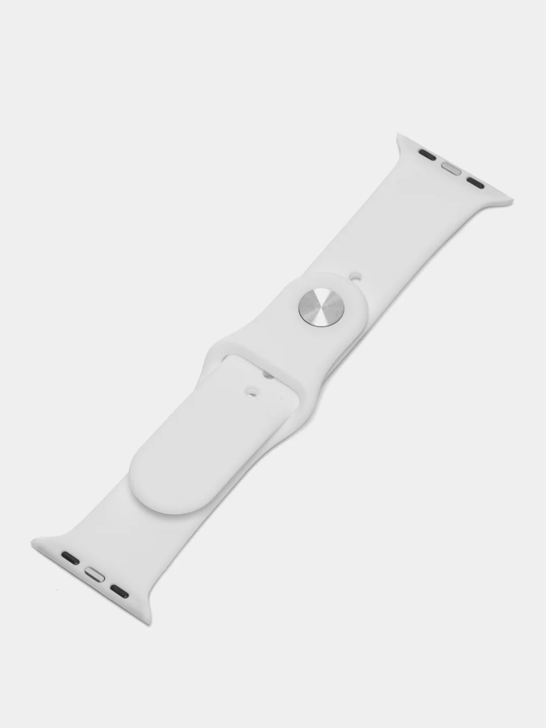 Белый силиконовый ремешок для Apple Watch 38-40-41 мм, 42-44-45 мм, размеры S, M, спортивный