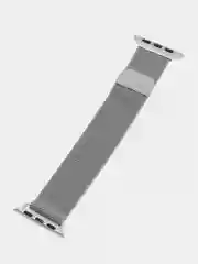 Серебряный ремешок Apple Watch 38-40-41 мм, 42-44-45 мм, миланская петля