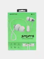Белый наушники Borofone BE32 Easygoing Sports