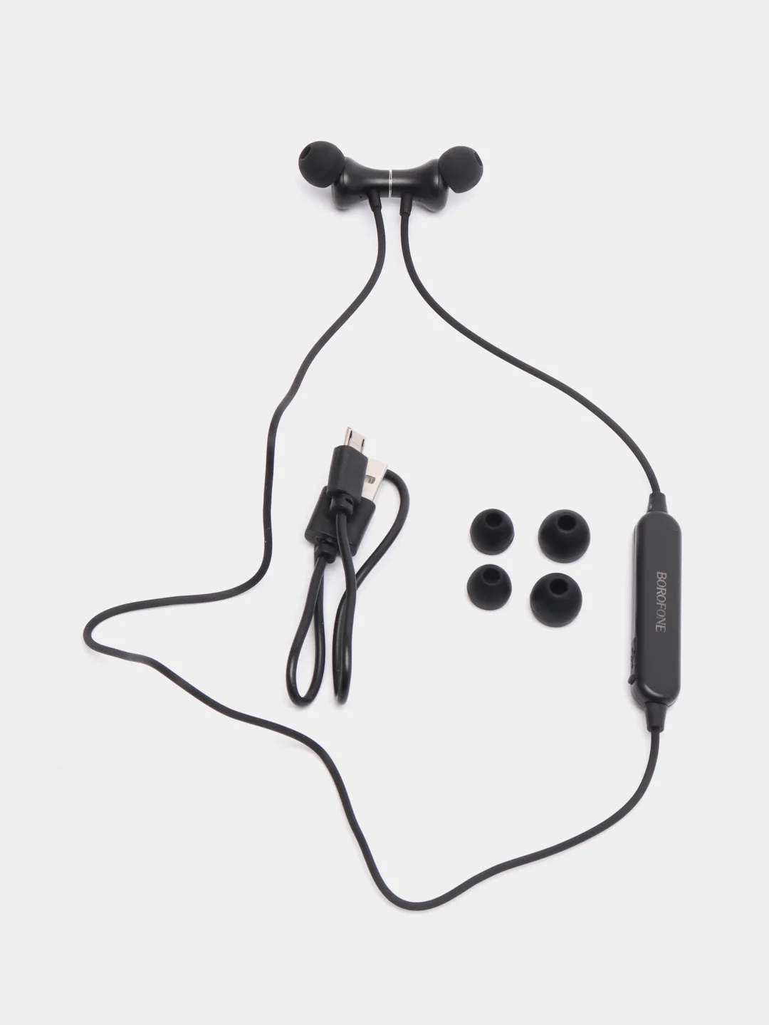 Черный наушники Borofone BE32 Easygoing Sports