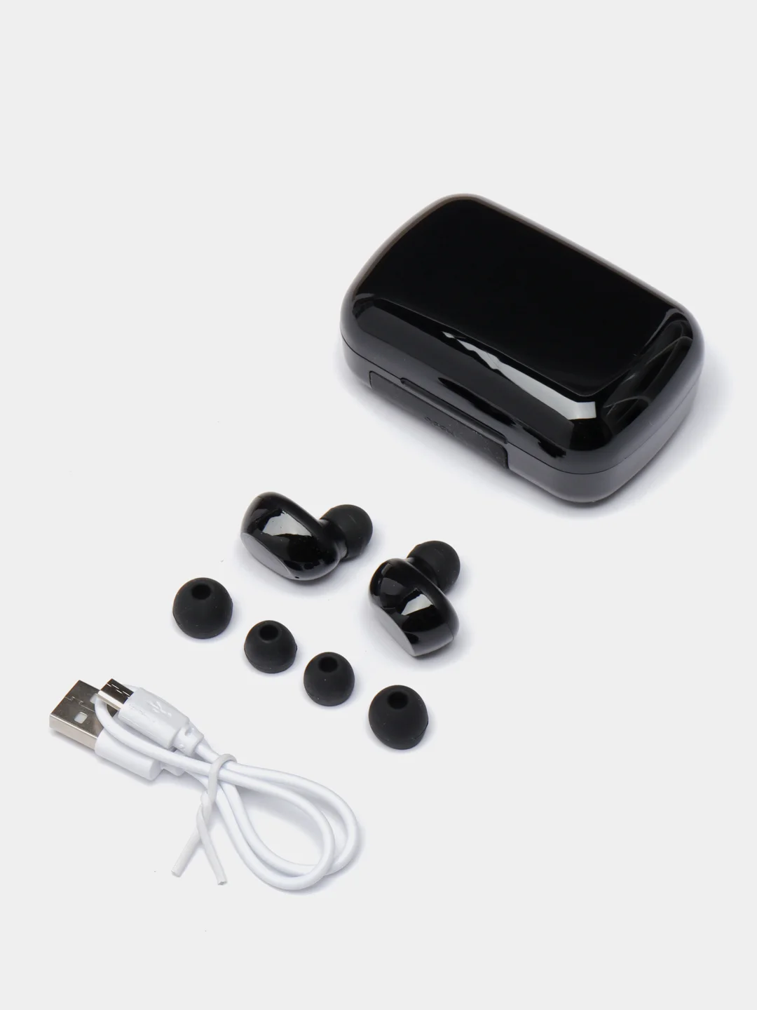 Черный беспроводные наушники M10, Bluetooth, с Power bank