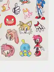 Аметистовый татуировка временная, переводная, детская Соник Sonic, Щенячий патруль