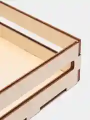 Деревянный ящик для подарка  11,8 х 11,8 х 4,4 см