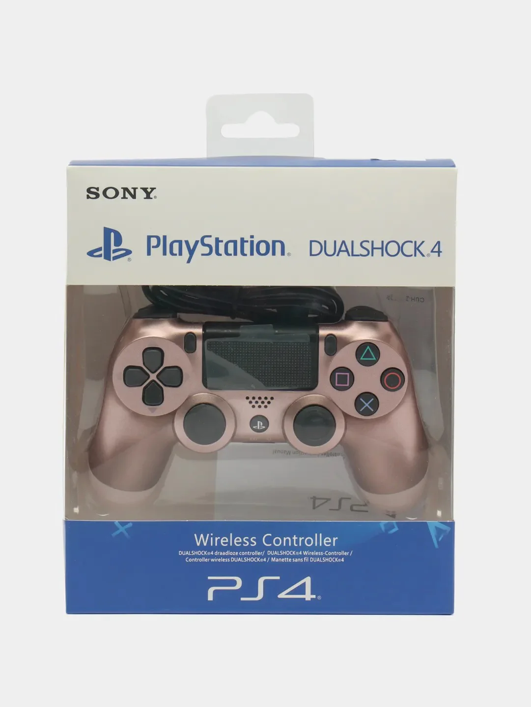 Розовый беспроводной геймпад DualShock 4 v2 PS4