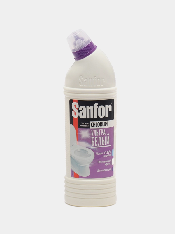 Средство для ванн и туалета "Sanfor Chlorum", отбеливающее, 750 г