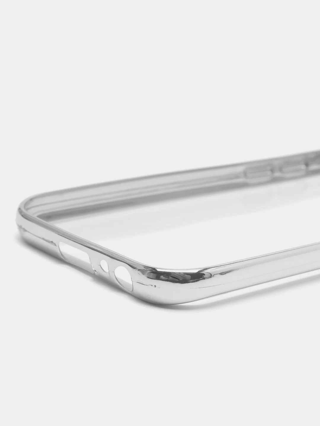 Золотой чехол с цветной окантовкой на Samsung Galaxy А3(2017)/А320, прозрачный, силиконовый