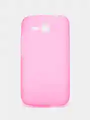 Розовый силиконовый чехол накладка на Huawei Y600