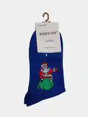 Бирюзовый носки новогодние, унисекс