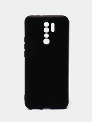 Xiaomi Redmi 9, Сяоми Редми 9, чехол черный силиконовый