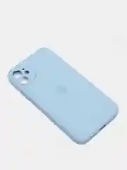 Голубой кожаный чехол на Айфон iPhone 11, 12, 13, 14, 15, 11 Pro Max, 13 Pro Max, 14 Pro Max