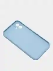 Голубой кожаный чехол на Айфон iPhone 11, 12, 13, 14, 15, 11 Pro Max, 13 Pro Max, 14 Pro Max