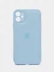 Голубой кожаный чехол на Айфон iPhone 11, 12, 13, 14, 15, 11 Pro Max, 13 Pro Max, 14 Pro Max