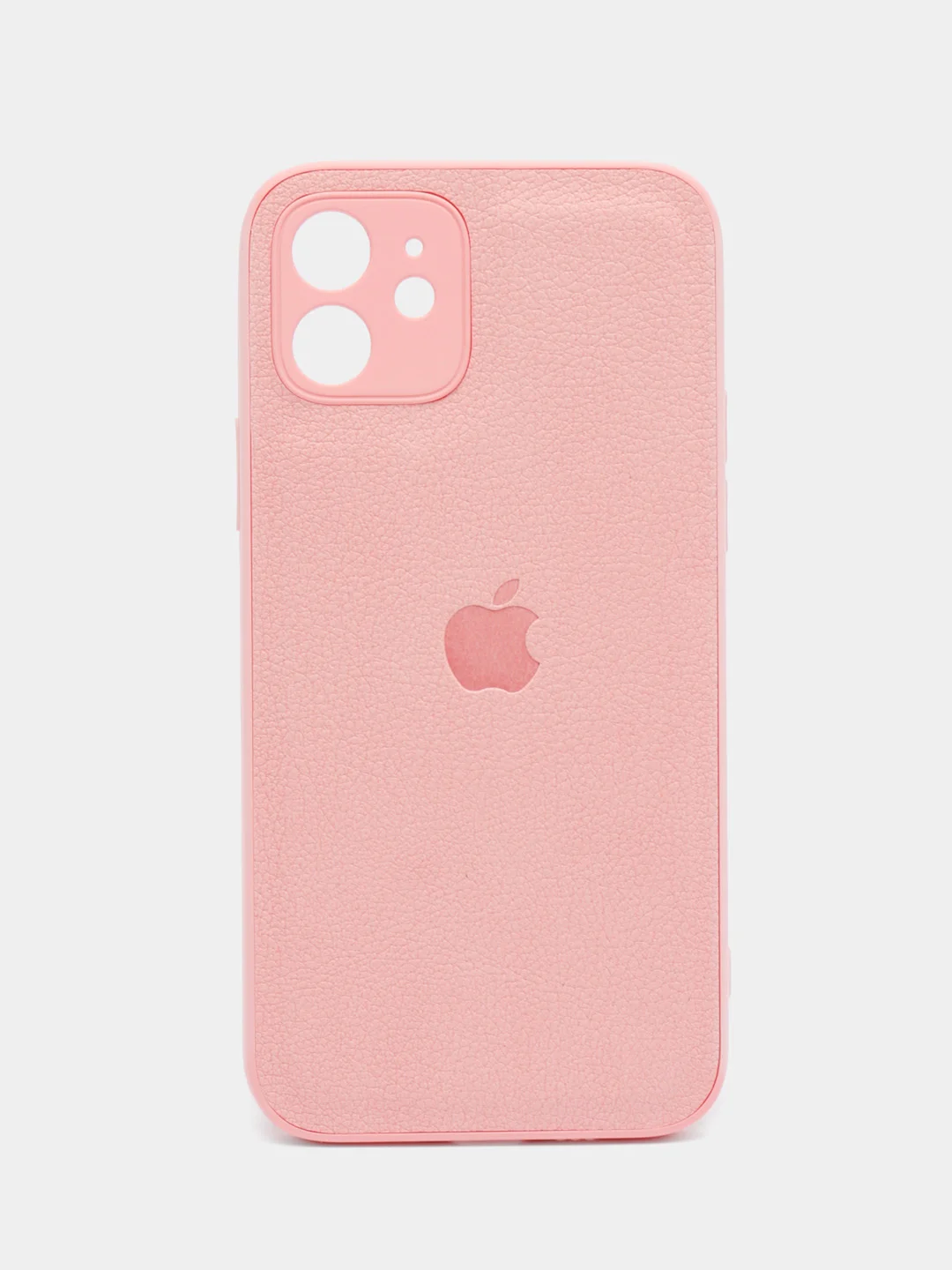 Розовый кожаный чехол на Айфон iPhone 11, 12, 13, 14, 15, 11 Pro Max, 13 Pro Max, 14 Pro Max