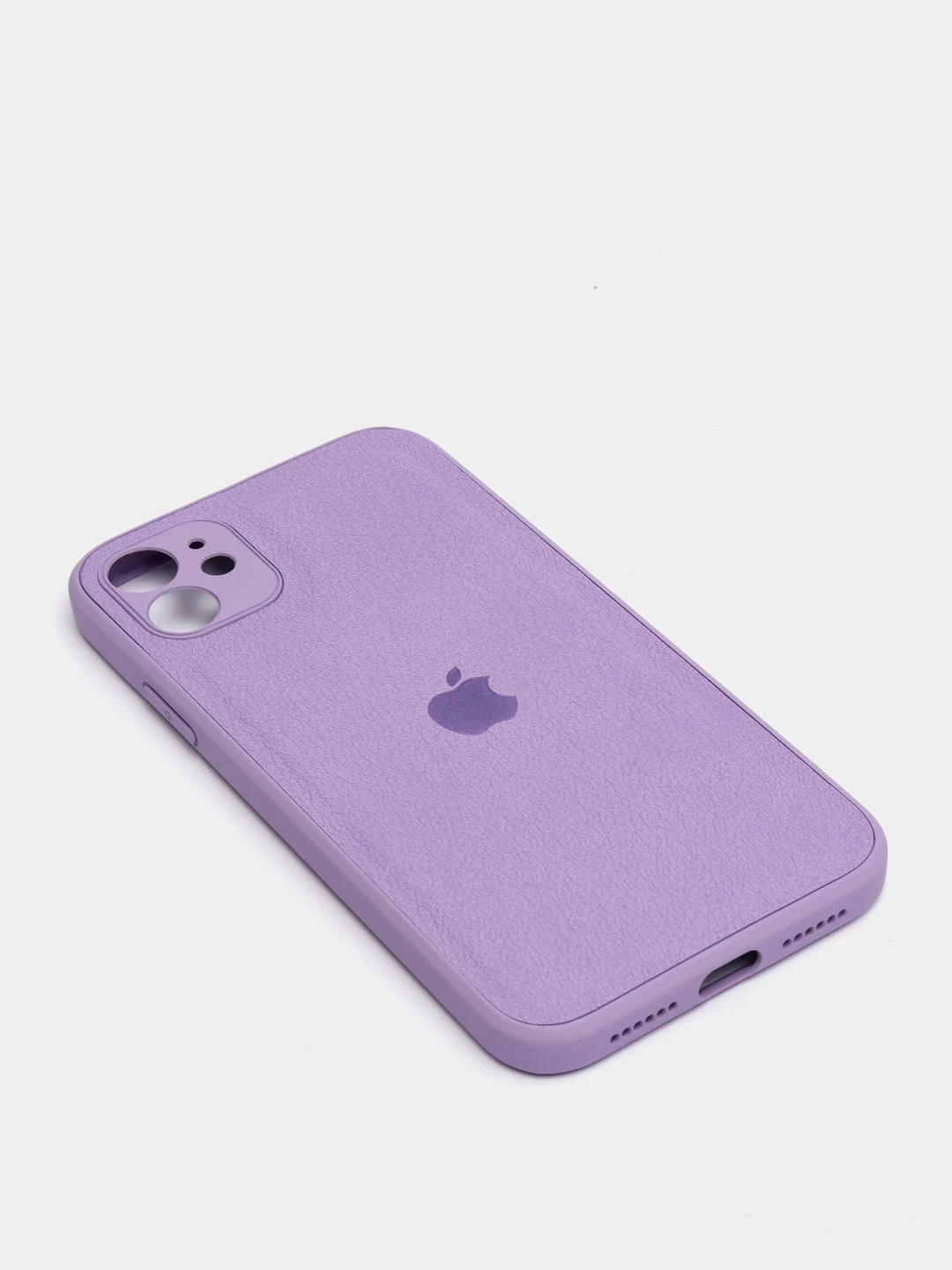 Лавандовый кожаный чехол на Айфон iPhone 11, 12, 13, 14, 15, 11 Pro Max, 13 Pro Max, 14 Pro Max