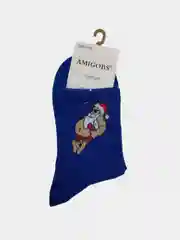 Индиго носки новогодние, унисекс