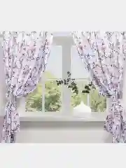 Комплект штор для кухни с подхватами Этель "Пионы", 145 х 180 см-2 шт, полиэстер