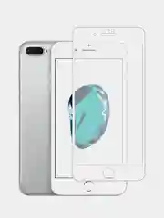 Защитное стекло 5D для iPhone 7 Plus, 8 Plus, белое