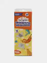 Акварель медовая Calligrata, 12 цветов, без кисти, картон