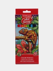 Карандаши ErichKrause ArtBerry, 12 цветов, дерево, трехгранные, грифель 3.0 мм