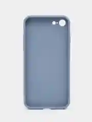 Небесно-голубой силиконовый чехол для iPhone 7, iPhone 8, iPhone SE 2020, со стеклянной панелью