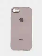 Бежевый меланж силиконовый чехол для iPhone 7, iPhone 8, iPhone SE 2020, со стеклянной панелью