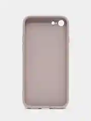 Бежевый меланж силиконовый чехол для iPhone 7, iPhone 8, iPhone SE 2020, со стеклянной панелью