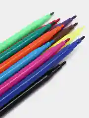 Фломастеры, 12 цветов, вентилируемый колпачок, блистер