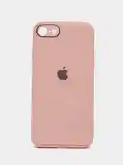 Кремовый силиконовый чехол для iPhone 7, iPhone 8, iPhone SE 2020, со стеклянной панелью