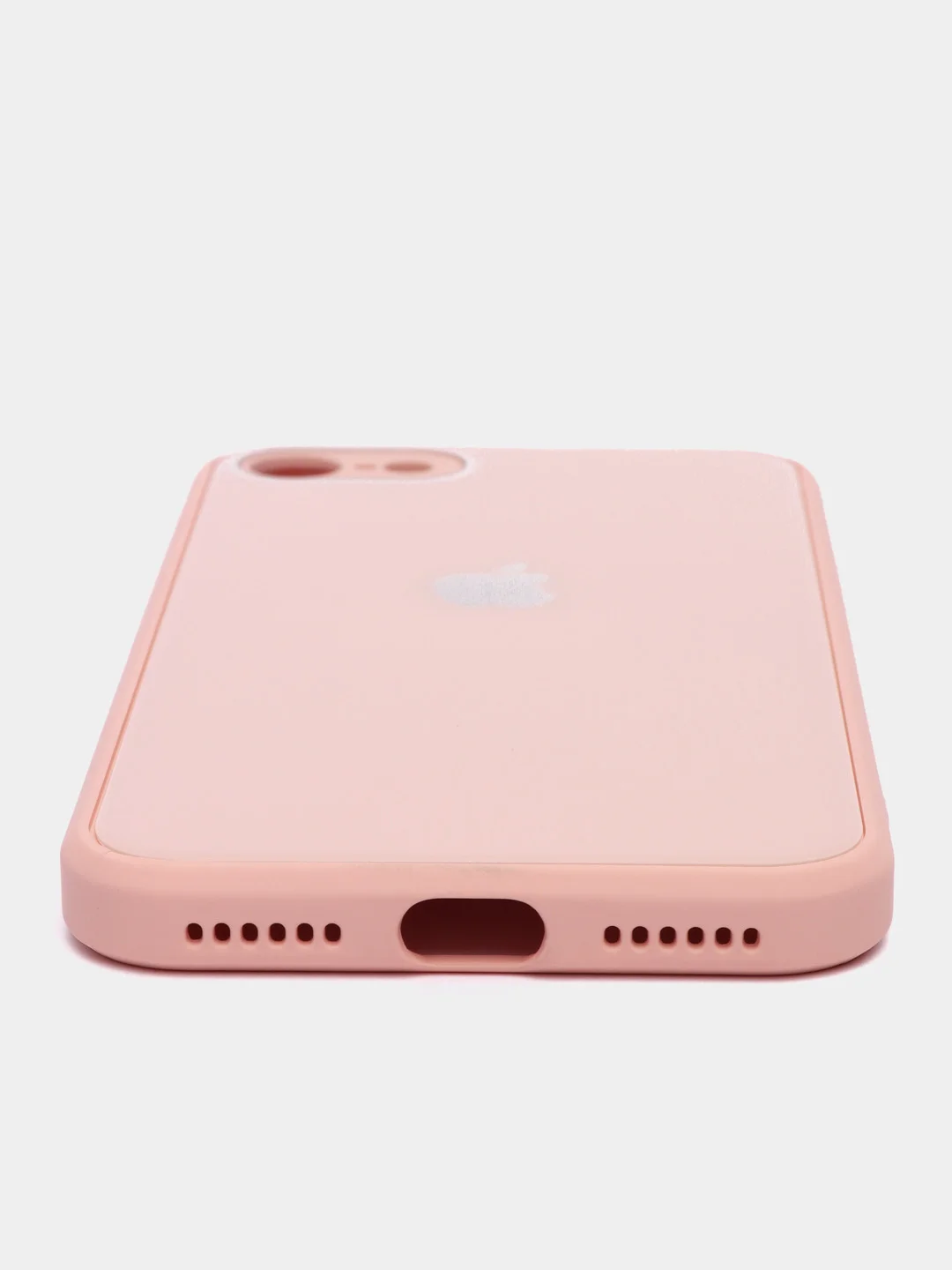 Кремовый силиконовый чехол для iPhone 7, iPhone 8, iPhone SE 2020, со стеклянной панелью