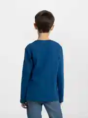 Индиго лонгслив для мальчика Утенок