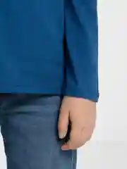 Индиго лонгслив для мальчика Утенок