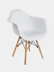 Белый стул пластиковый с подлокотниками Eames комплект 1шт, 2шт. Черный, Белый, Серый