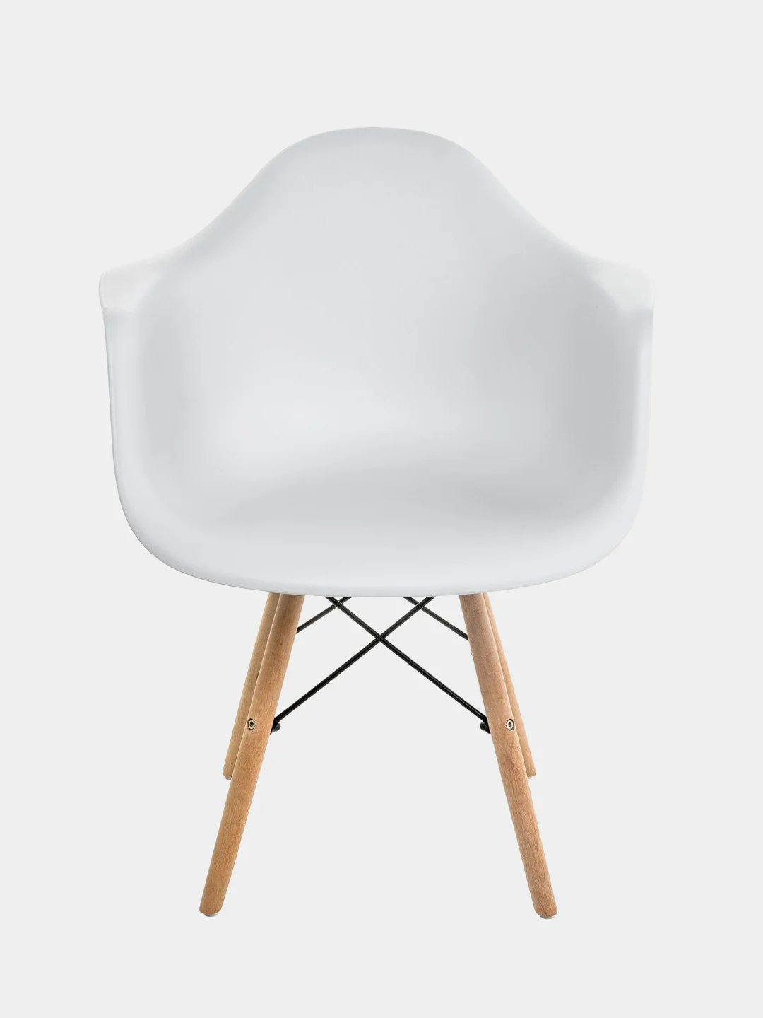 Белый стул пластиковый с подлокотниками Eames комплект 1шт, 2шт. Черный, Белый, Серый