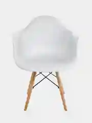 Белый стул пластиковый с подлокотниками Eames комплект 1шт, 2шт. Черный, Белый, Серый