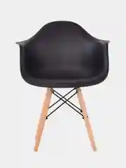 Черный стул пластиковый с подлокотниками Eames комплект 1шт, 2шт. Черный, Белый, Серый