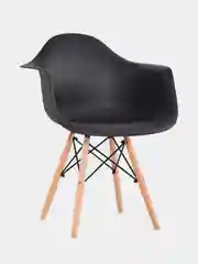 Черный стул пластиковый с подлокотниками Eames комплект 1шт, 2шт. Черный, Белый, Серый