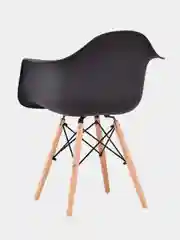 Черный стул пластиковый с подлокотниками Eames комплект 1шт, 2шт. Черный, Белый, Серый