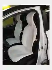 Белый меховые накидки "Автопилот" на передние сиденья, силиконовый подклад, 1 штука