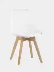 Стул кухонный Eames с мягким сиденьем, комплект 1шт, 2шт, 4шт (белый, черный)